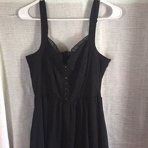 Hot Topic Zip Up Clip Up Front Dress